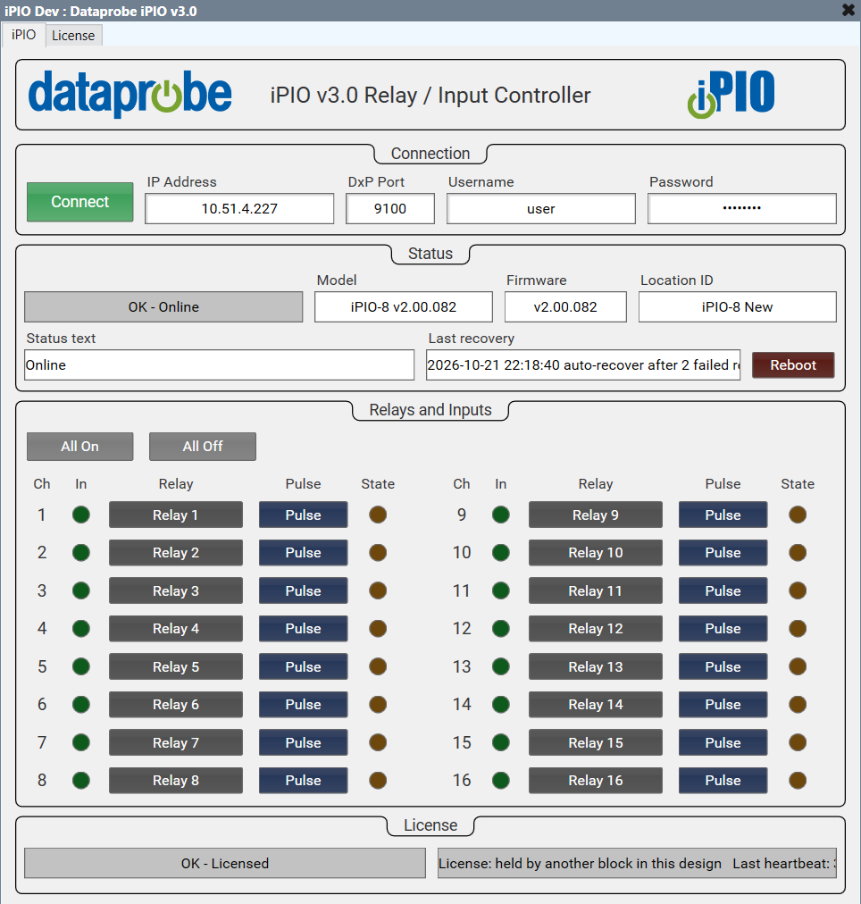 Dataprobe iPIO